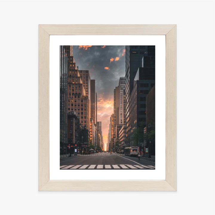 Plakat Nowojorska Ulica O Wschodzie Słońca