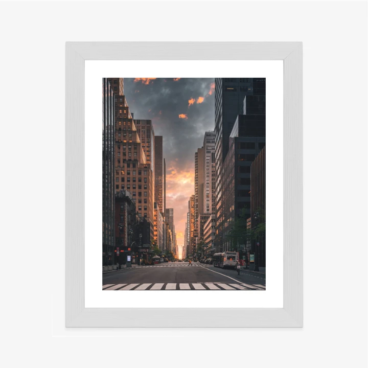 Plakat Nowojorska Ulica O Wschodzie Słońca