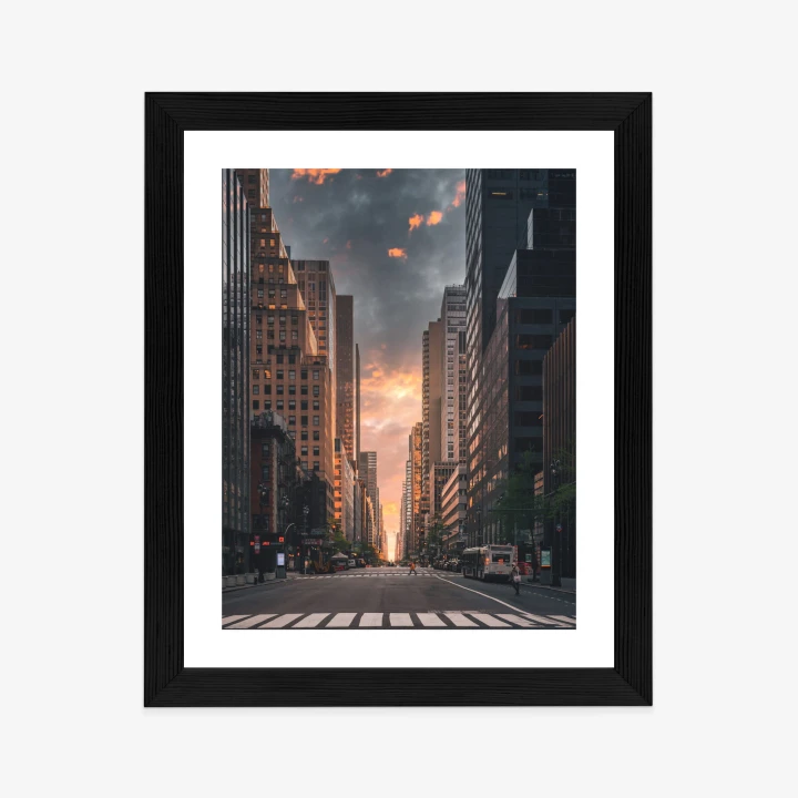 Plakat Nowojorska Ulica O Wschodzie Słońca