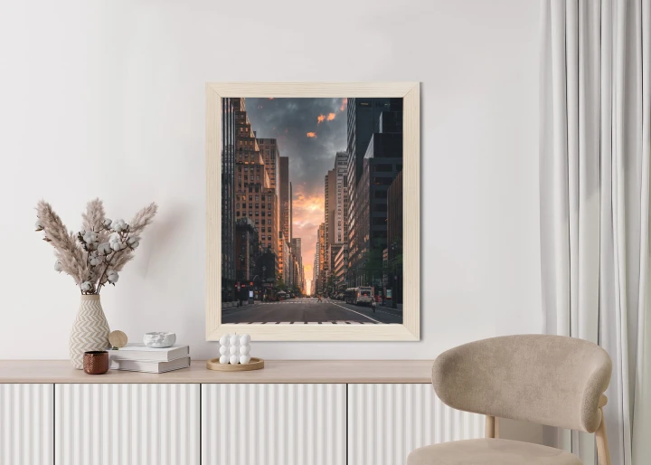 Plakat Nowojorska Ulica O Wschodzie Słońca