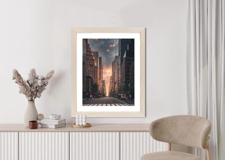 Plakat Nowojorska Ulica O Wschodzie Słońca