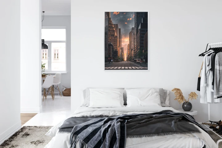 Plakat Nowojorska Ulica O Wschodzie Słońca