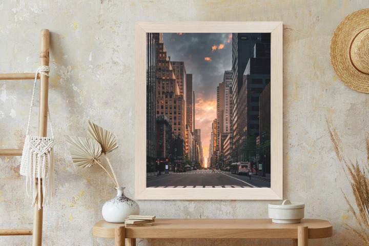 Plakat Nowojorska Ulica O Wschodzie Słońca