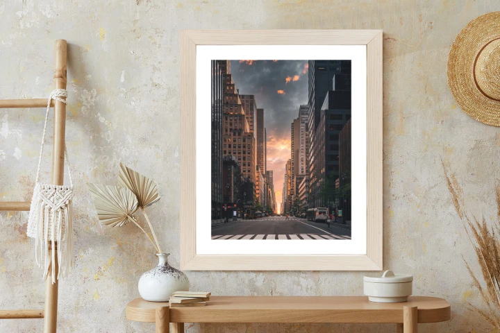 Plakat Nowojorska Ulica O Wschodzie Słońca