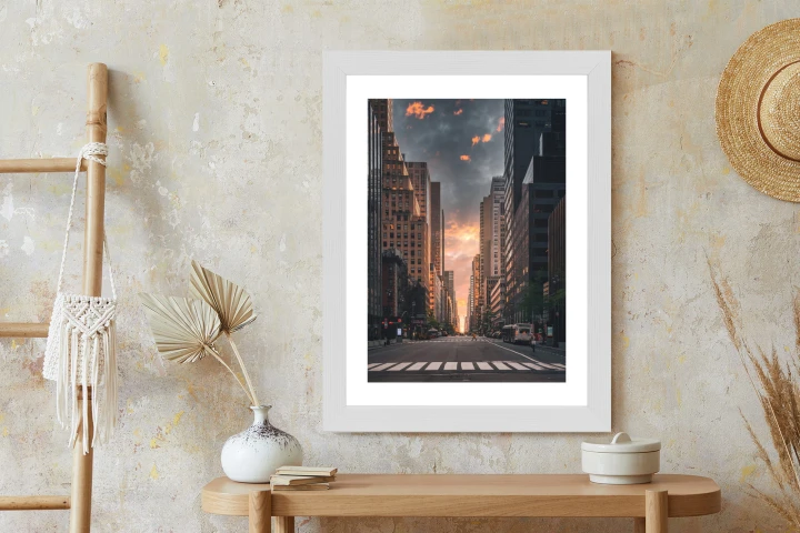 Plakat Nowojorska Ulica O Wschodzie Słońca