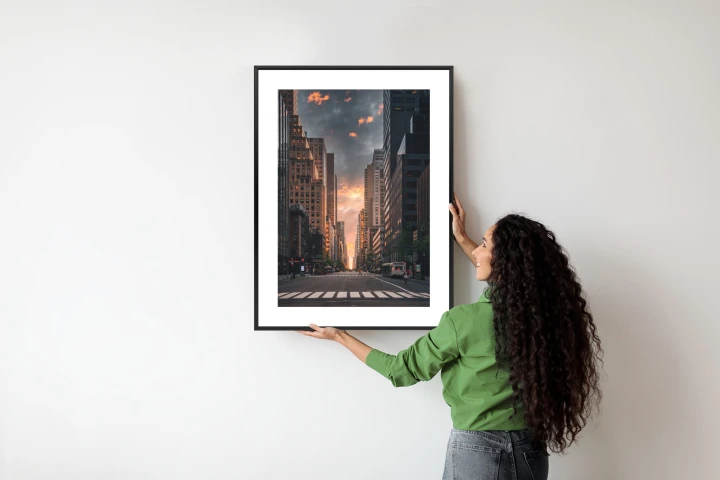 Plakat Nowojorska Ulica O Wschodzie Słońca