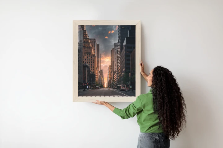 Plakat Nowojorska Ulica O Wschodzie Słońca