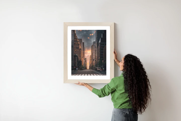 Plakat Nowojorska Ulica O Wschodzie Słońca