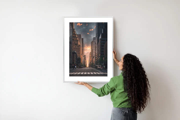 Plakat Nowojorska Ulica O Wschodzie Słońca