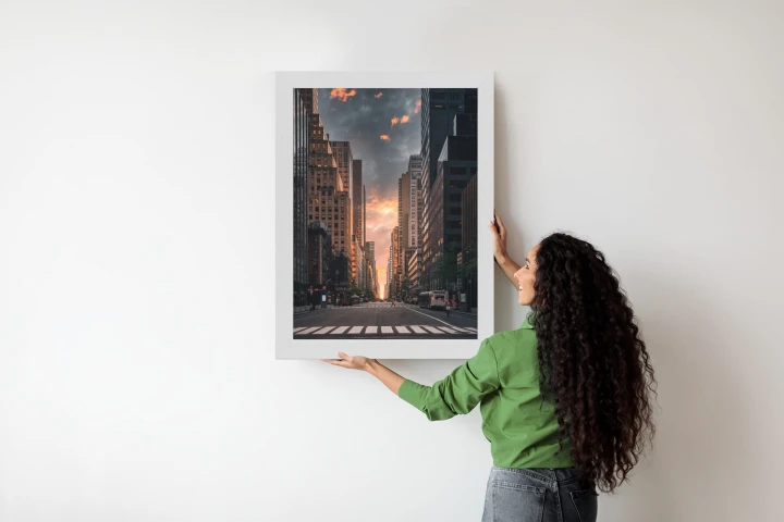 Plakat Nowojorska Ulica O Wschodzie Słońca