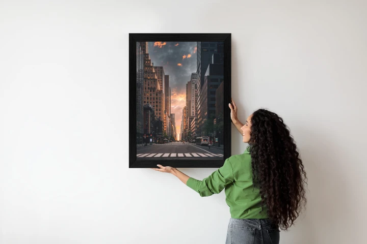 Plakat Nowojorska Ulica O Wschodzie Słońca