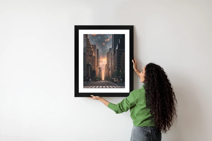 Plakat Nowojorska Ulica O Wschodzie Słońca