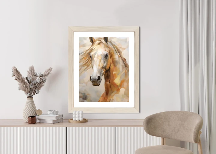 Plakat Olejny Portret Konia