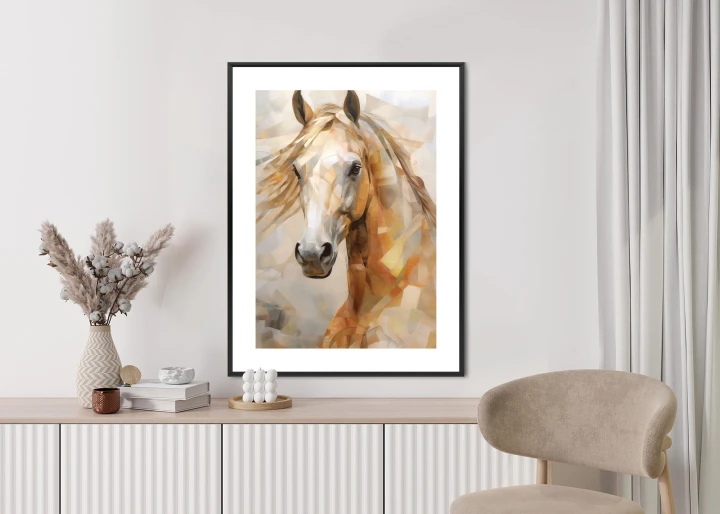 Plakat Olejny Portret Konia