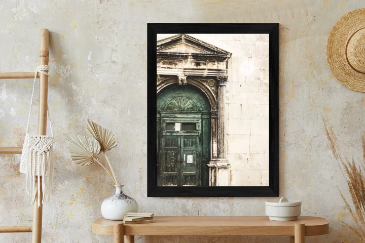 Plakat Stare Drzwi Architektura W Wenecji