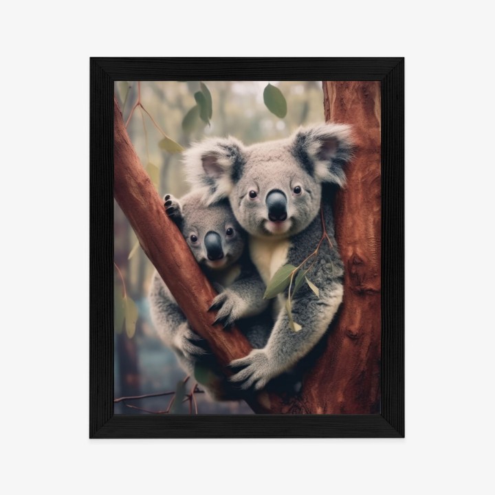 Plakat Dwa Misie Koala Na Gałęzi