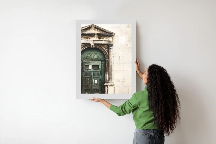 Plakat Stare Drzwi Architektura W Wenecji