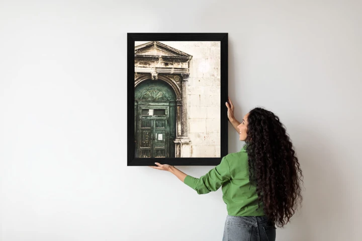 Plakat Stare Drzwi Architektura W Wenecji