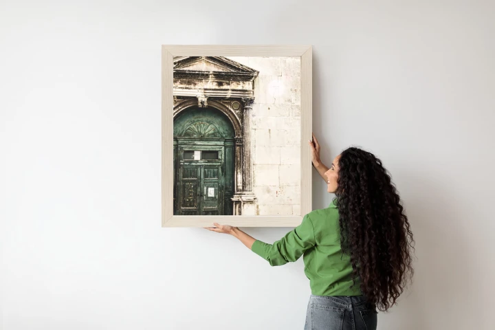 Plakat Stare Drzwi Architektura W Wenecji