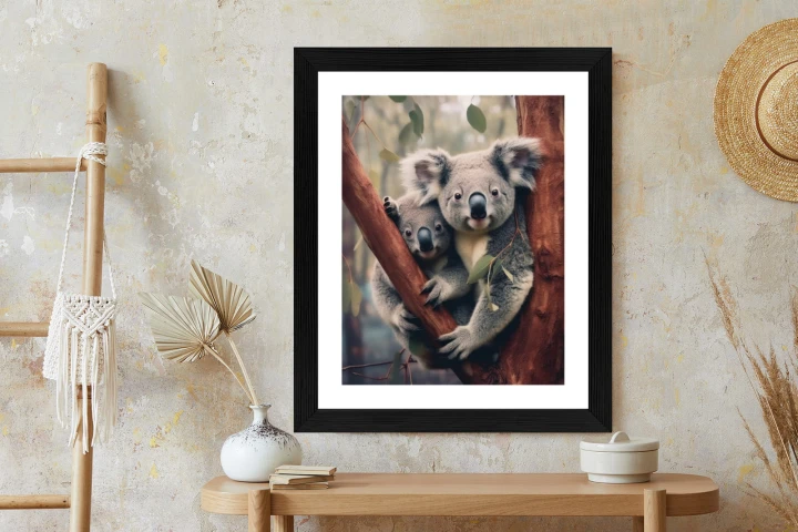 Plakat Dwa Misie Koala Na Gałęzi