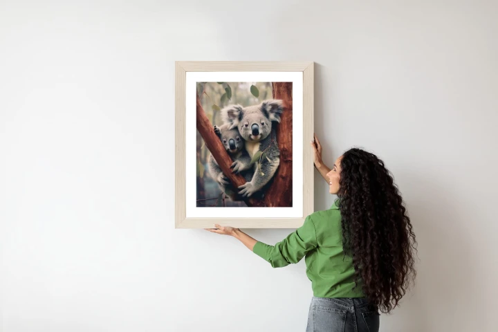 Plakat Dwa Misie Koala Na Gałęzi