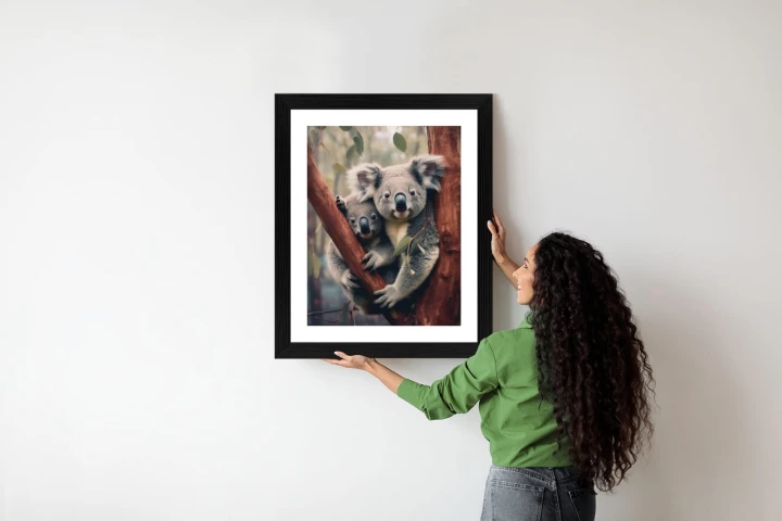 Plakat Dwa Misie Koala Na Gałęzi