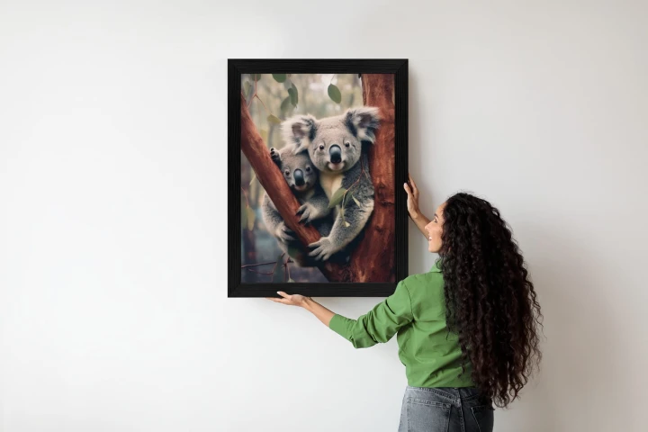 Plakat Dwa Misie Koala Na Gałęzi