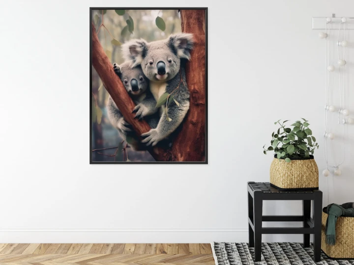 Plakat Dwa Misie Koala Na Gałęzi