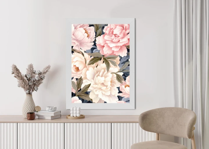 Plakat Pastelowe Piwonie