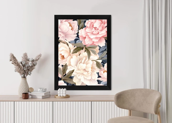 Plakat Pastelowe Piwonie