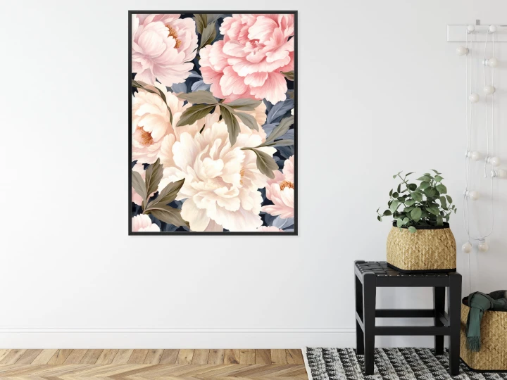 Plakat Pastelowe Piwonie