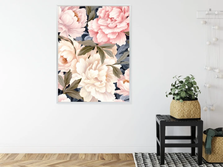 Plakat Pastelowe Piwonie