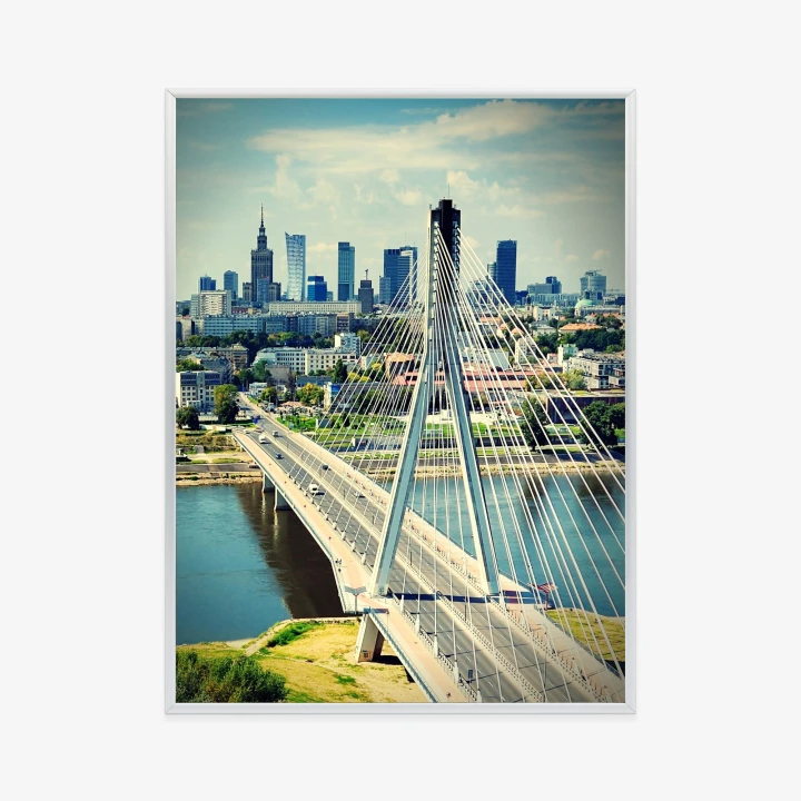 Plakat Most Nad Rzeką Wisła W Warszawie