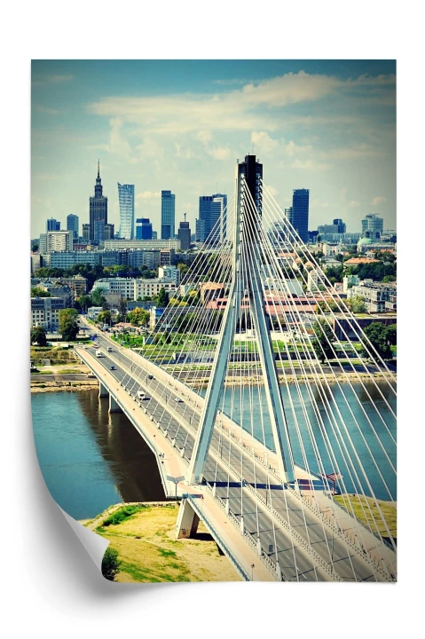 Plakat Most Nad Rzeką Wisła W Warszawie
