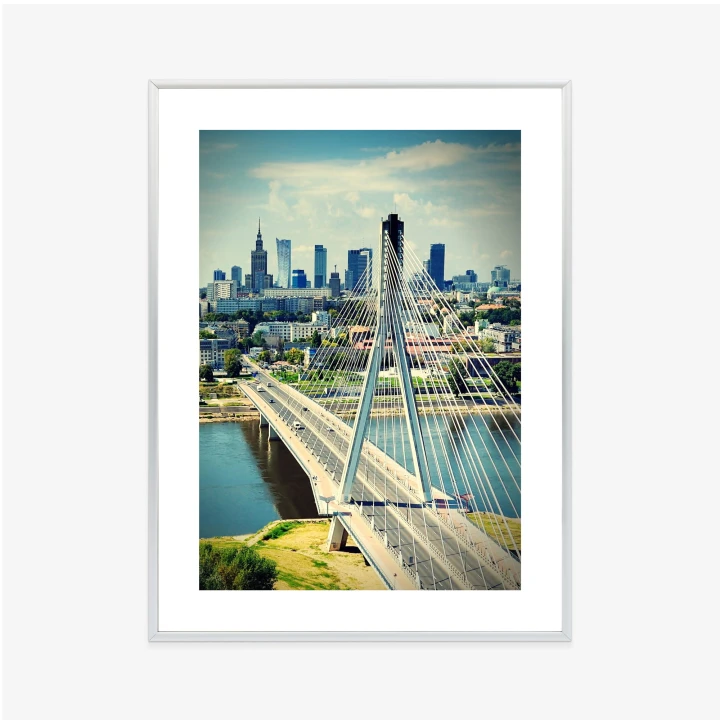 Plakat Most Nad Rzeką Wisła W Warszawie