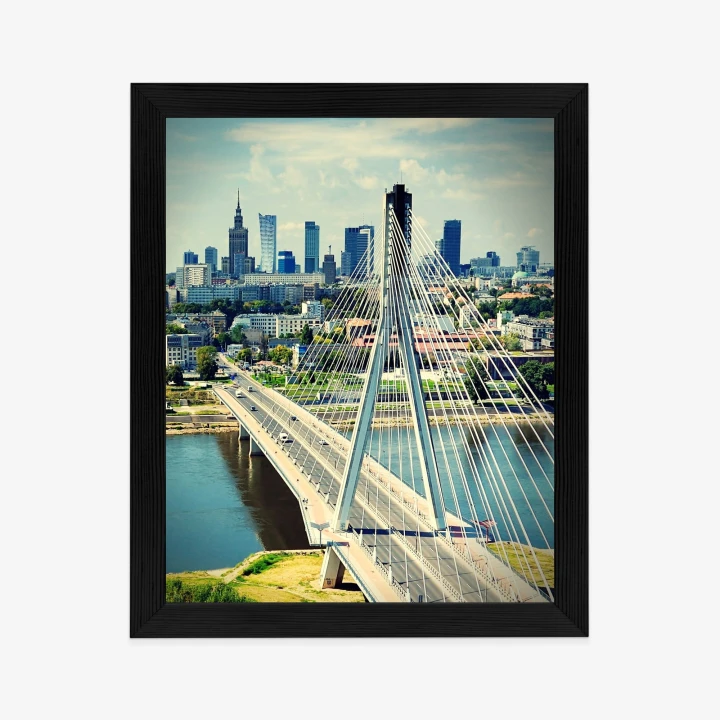 Plakat Most Nad Rzeką Wisła W Warszawie