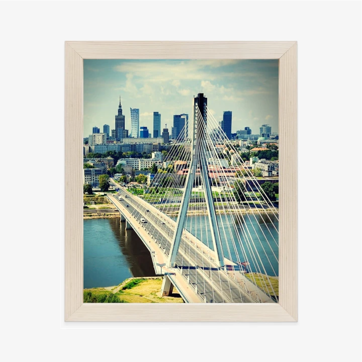 Plakat Most Nad Rzeką Wisła W Warszawie