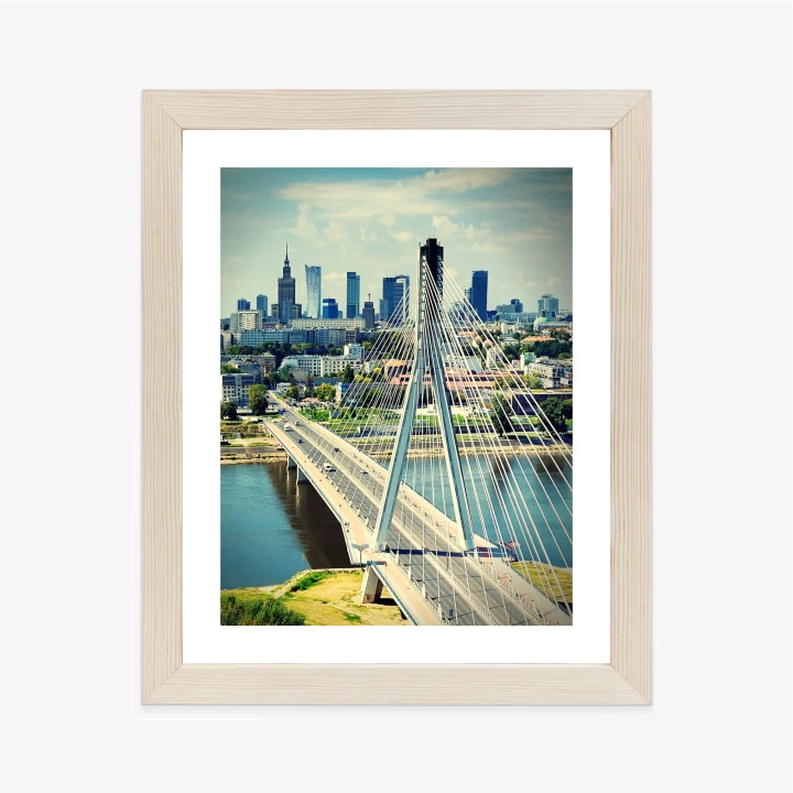 Plakat Most Nad Rzeką Wisła W Warszawie