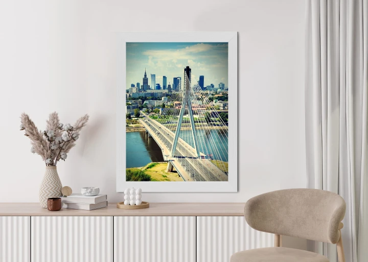 Plakat Most Nad Rzeką Wisła W Warszawie