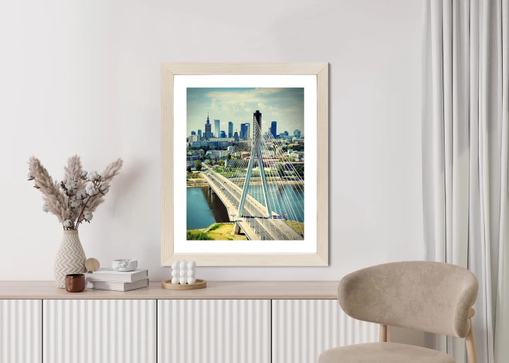 Plakat Most Nad Rzeką Wisła W Warszawie