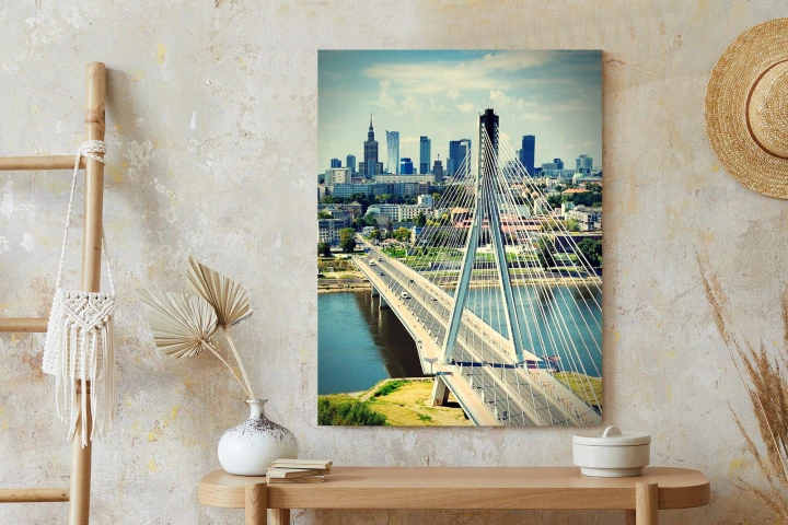 Plakat Most Nad Rzeką Wisła W Warszawie