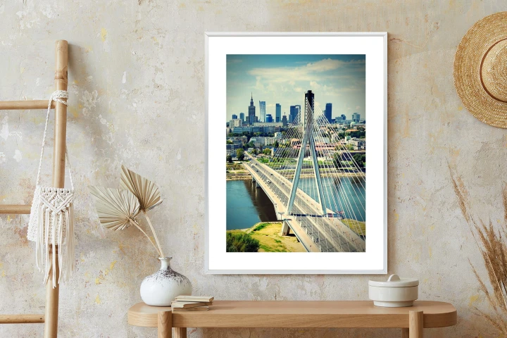 Plakat Most Nad Rzeką Wisła W Warszawie