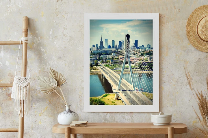 Plakat Most Nad Rzeką Wisła W Warszawie