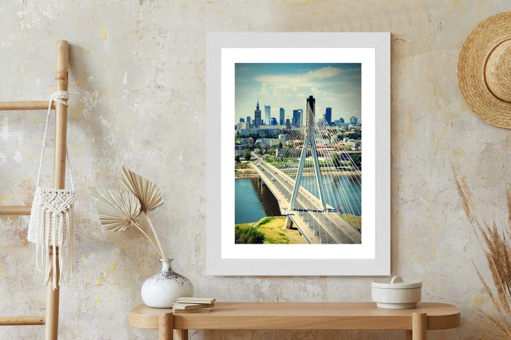 Plakat Most Nad Rzeką Wisła W Warszawie