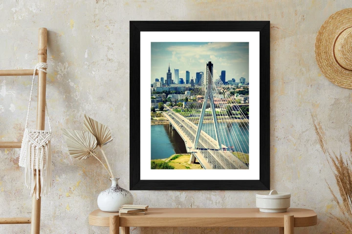 Plakat Most Nad Rzeką Wisła W Warszawie