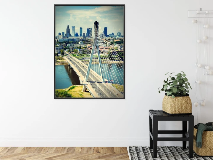 Plakat Most Nad Rzeką Wisła W Warszawie