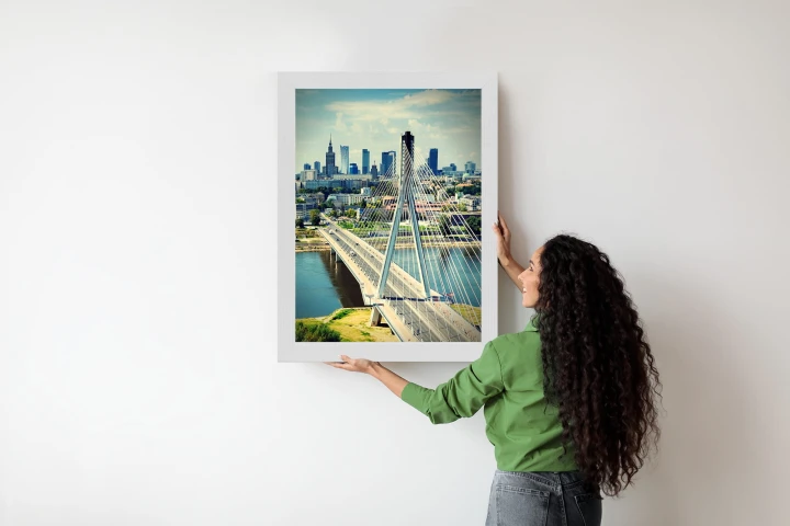 Plakat Most Nad Rzeką Wisła W Warszawie