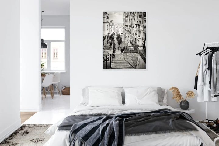 Plakat Niesamowite Ulice Paryża - Fotografia Czarno-Biała