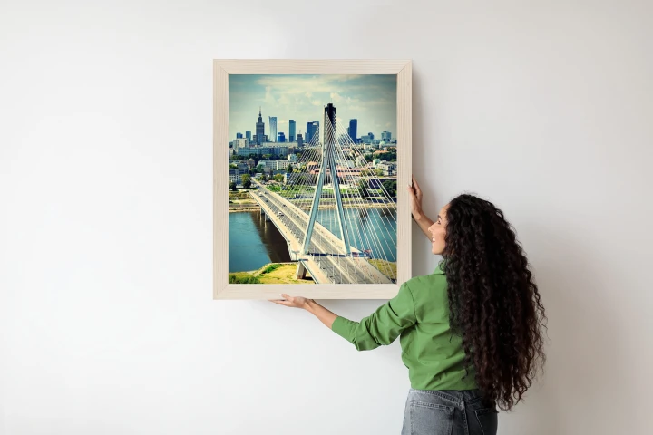 Plakat Most Nad Rzeką Wisła W Warszawie