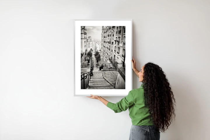 Plakat Niesamowite Ulice Paryża - Fotografia Czarno-Biała